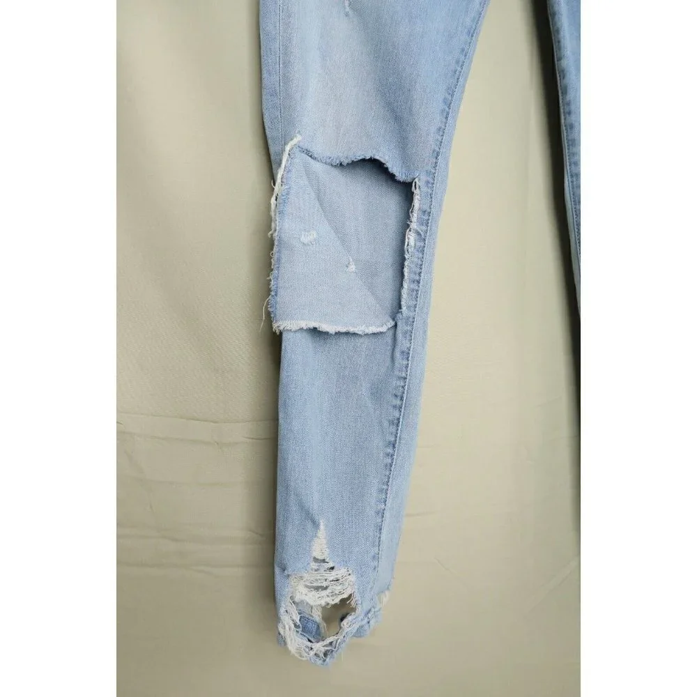Lovers + Friends Logan Jeans Light Wash Distressed Destroyed Tapered Women's 29